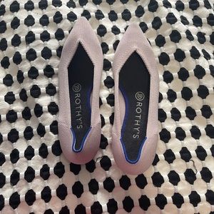 Pink Rothy ballet slippers